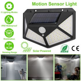 Solar Wall Light Outdoor 100LEDs PIR Motion Sensor Lamps IP65 Waterproof Night Lights Solar Wall Light Outdoor 100LEDs PIR Motion Sensor Lamps IP65 Waterproof Night Lights